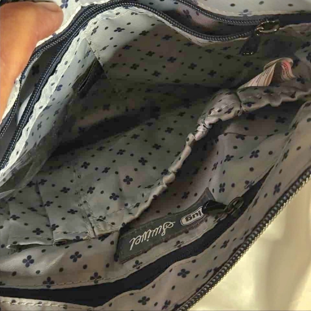 LUG Swivel Lily Grey Convertible Crossbody Shoulder Bag w/ RFID - Picture 10 of 14